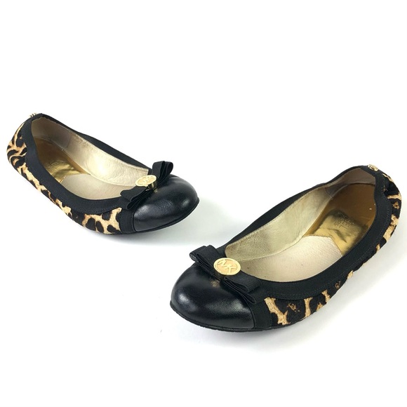 Michael Kors Dixie Leopard Ballet Flats - Picture 2 of 8